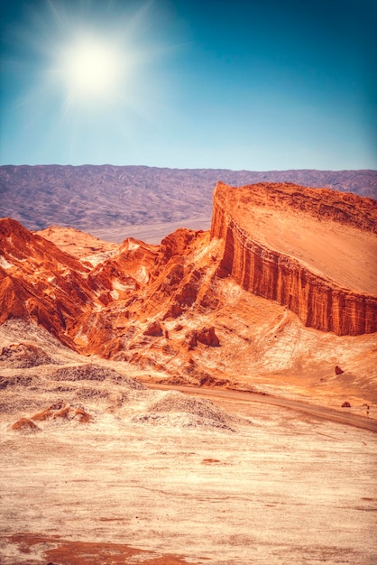 Amphitheatre is beautiful geological formation of Moon Valley