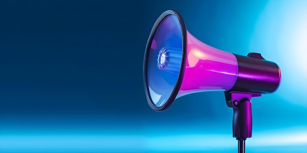 Amplify messages with a megaphone for impactful communication and marketing strategies Concept Marketing Campaigns Brand Awareness Public Announcements Audience Engagement