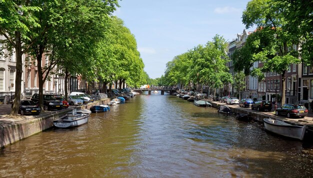 Amsterdam Canals and typical dutch houses