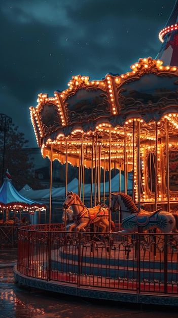 an amusement park with rides on a beach in the style of punk rock aesthetic