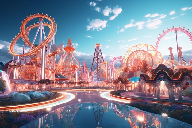 An amusement park with rides inspired by quantum p 00561 01