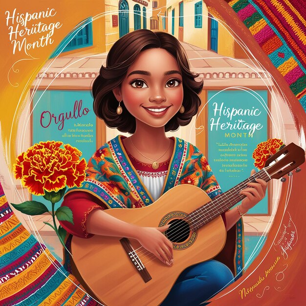 Photo analyzing the symbols of national hispanic heritage month