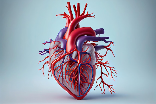 Anatomical 3D Model of the Human Heart Generative AI