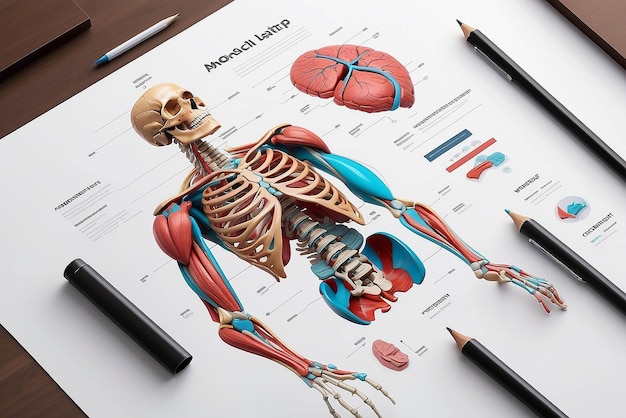 Anatomy illustration mockup