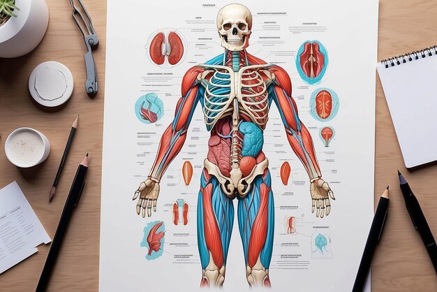 Anatomy illustration mockup