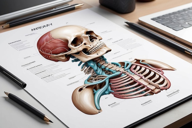 Anatomy illustration mockup