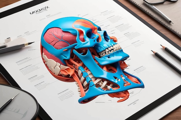 Anatomy illustration mockup