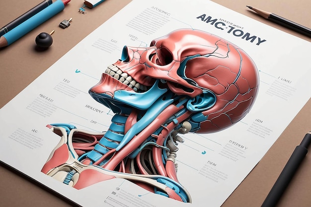 Anatomy illustration mockup