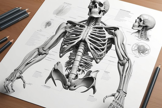 Anatomy illustration mockup