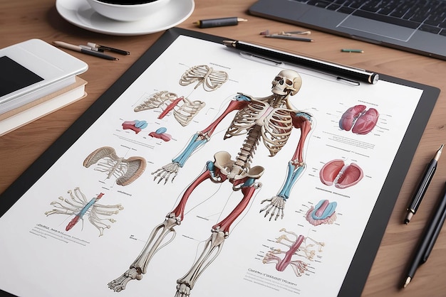 Anatomy illustration mockup