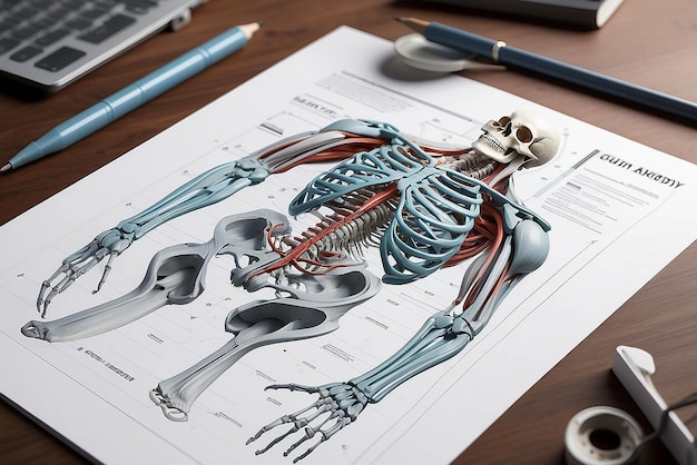 Anatomy illustration mockup