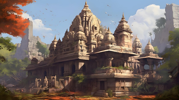 Ancient abandoned temple