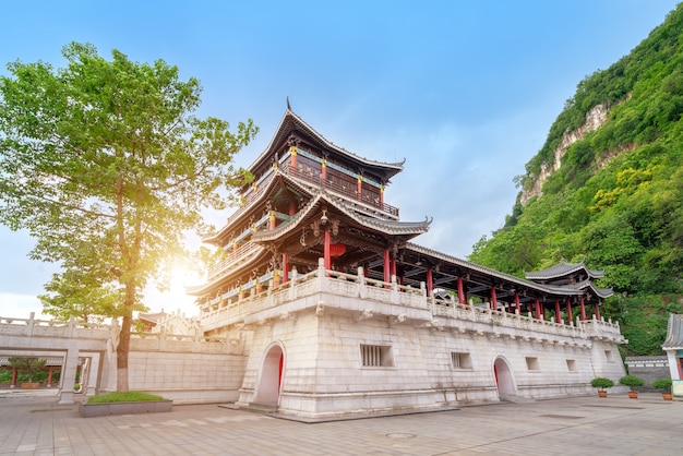 Ancient buildings in the city, Liuzhou, Guangxi, China.