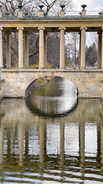 Ancient castle over the pond