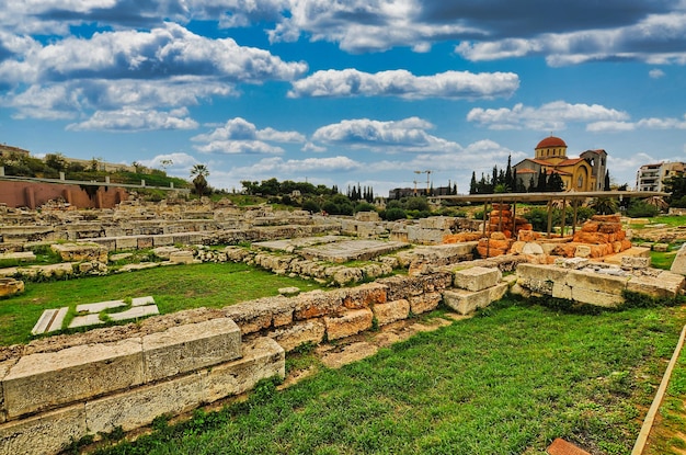 The ancient cemetery of Athens in Kerameikos Greece