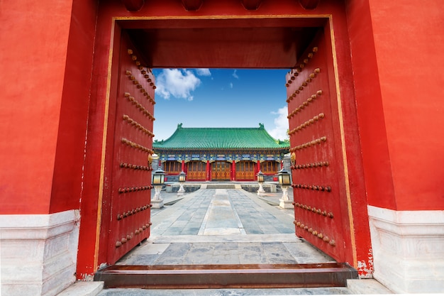 ancient Chinese building gate