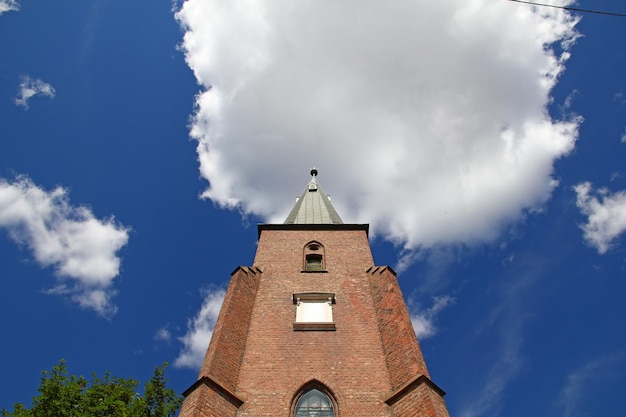 The ancient church in the center of Oslo Norway