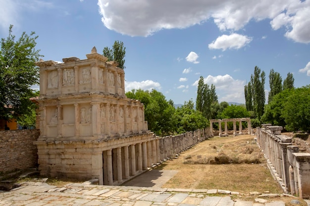 Ancient city of Aphrodisias, Aydin / Turkey. Travel concept photo.