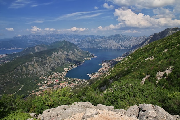 The ancient city Kotor on the Adriatic coast in Montenegro