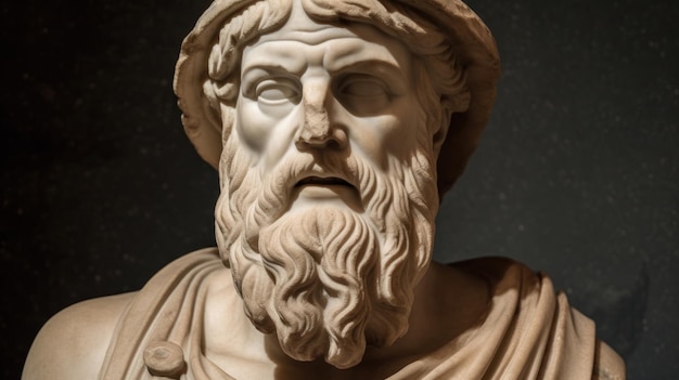 Ancient Greece Plato AI generated