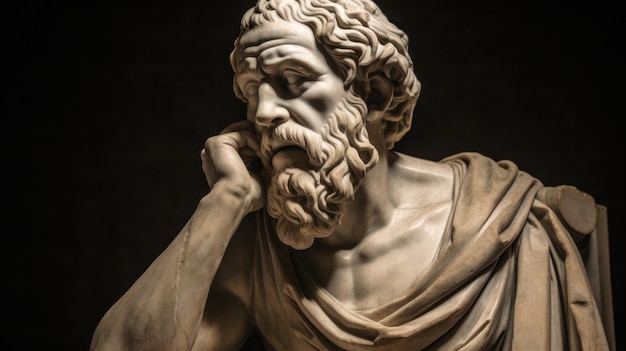 Ancient Greek philosopher AI generated