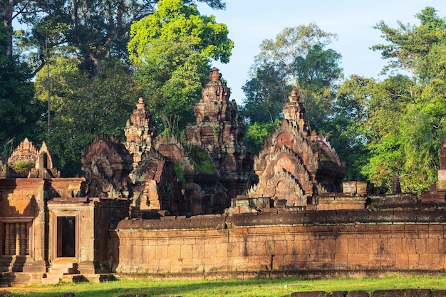 Ancient Khmer temple Koh Ker in Angkor region near Siem Reap, Cambodia