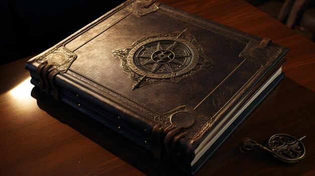 Ancient masonic holy bible book with darkened pages