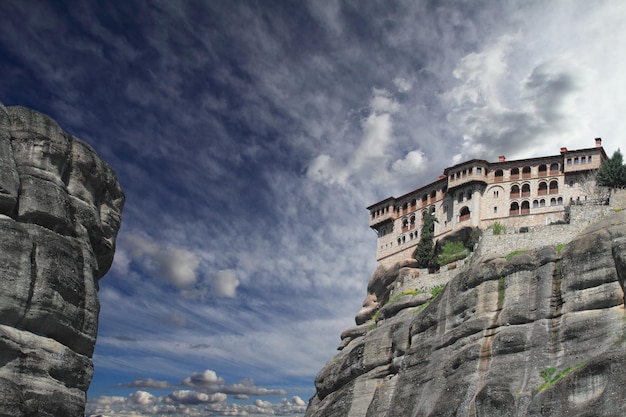 Ancient monastery in meteora Greece