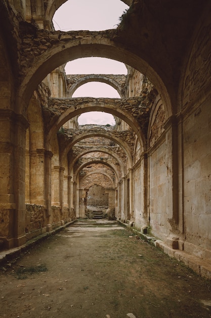 Photo ancient monastery of santa maria de rioseco. burgos. spain.