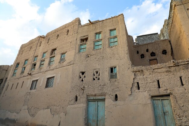 Photo ancient mud houses in oman