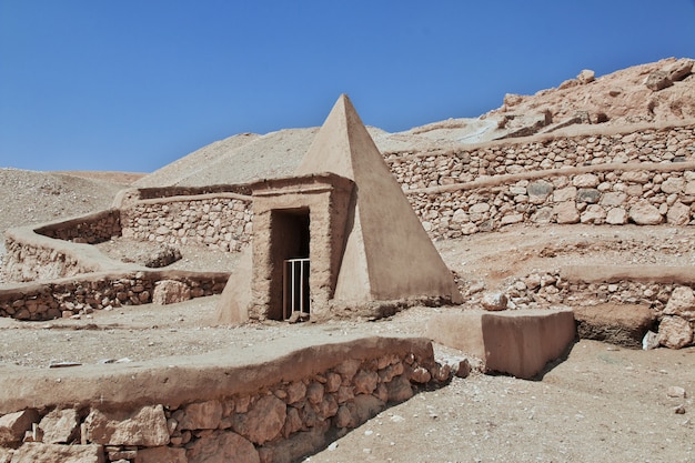 Ancient necropolis Valley of Artisans in Luxor, Egypt