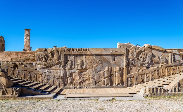 Ancient persian carving in Persepolis - Iran