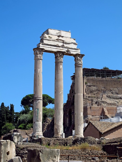 The ancient Roman forum Rome Italy