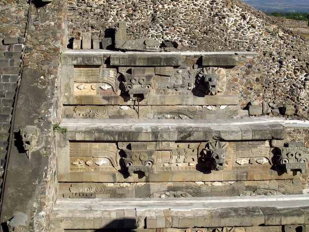 Ancient ruins of Aztecs Teotihuacan Mexico