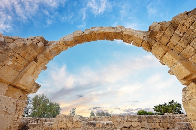 Ancient ruins of city of Kourion near Paphos and Limassol Cyprus