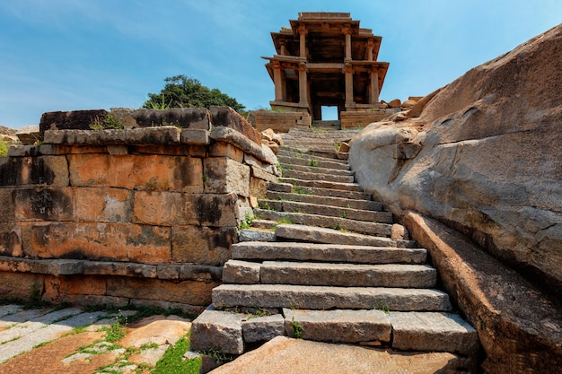 Ancient ruins of hampi sule bazaar hampi karnataka india