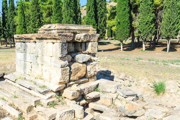 Ancient ruins in Hierapolis Pamukkale Turkey