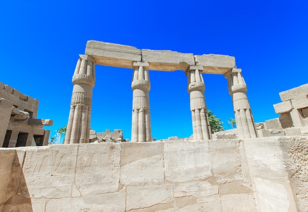 Ancient ruins of Karnak temple in Egypt