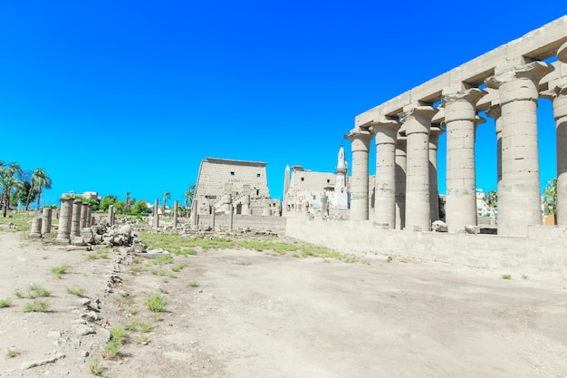 Ancient ruins of Karnak temple in Egypt