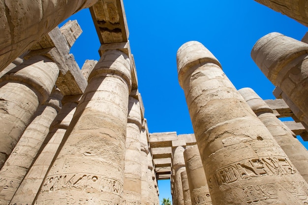 Ancient ruins of Karnak temple in Egypt