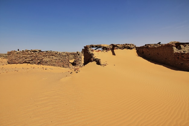 Ancient ruins, Old Dongola in Sudan, Sahara deser, Africa