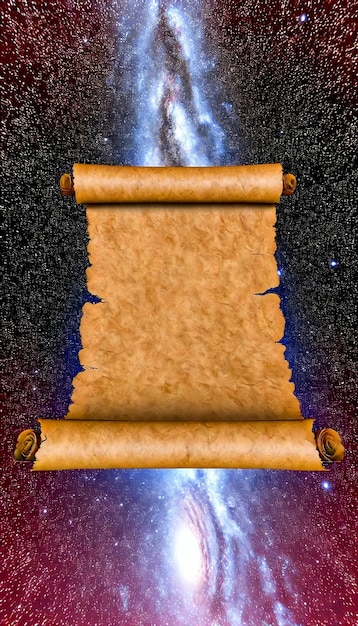 Ancient Scroll in the Cosmic Void A Galactic Discovery