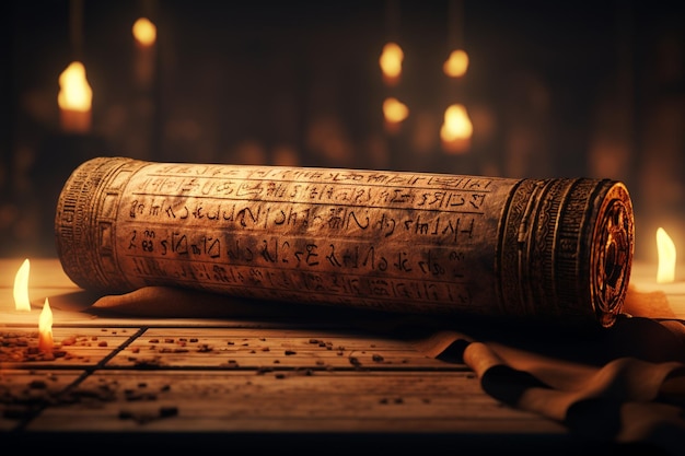 An ancient scroll with intricate hieroglyphics ill 00529 00