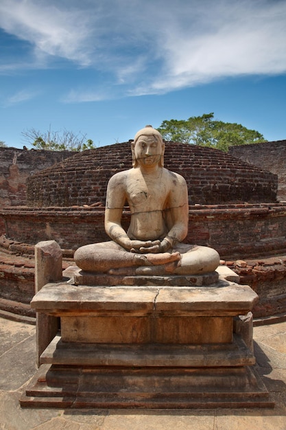 Ancient sitting Buddha image