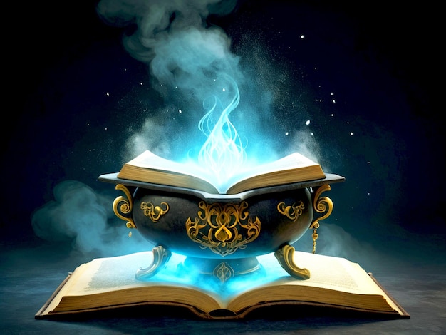 Photo an ancient spellbook