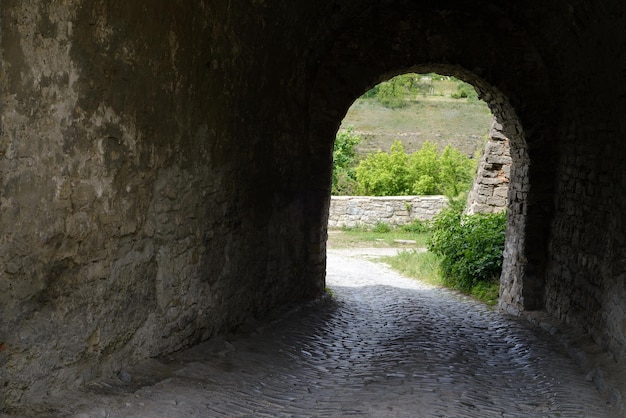 Ancient stone tunnel