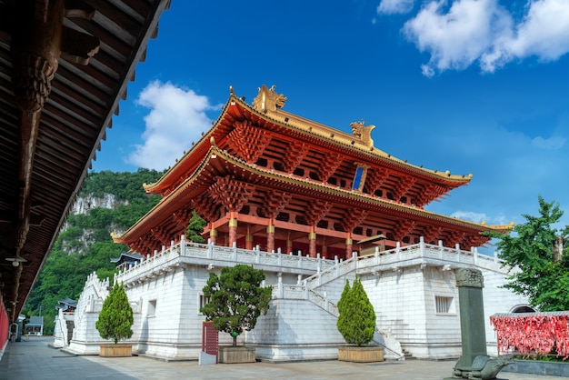 Ancient temple building, Liuzhou, China.