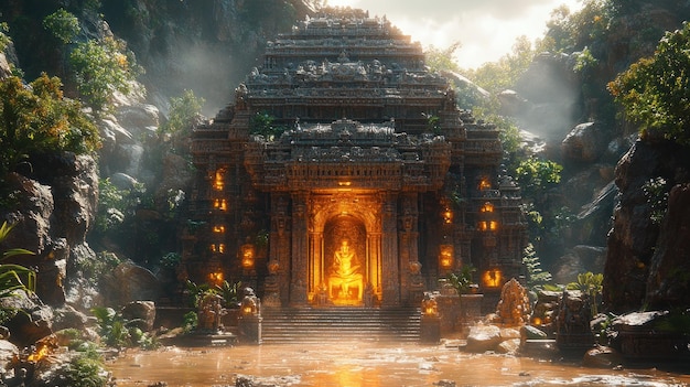 Ancient Temple Entrance