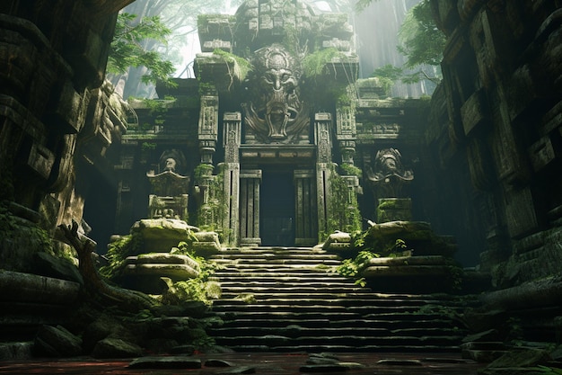 An ancient temple hidden within a living sentient 00637 00