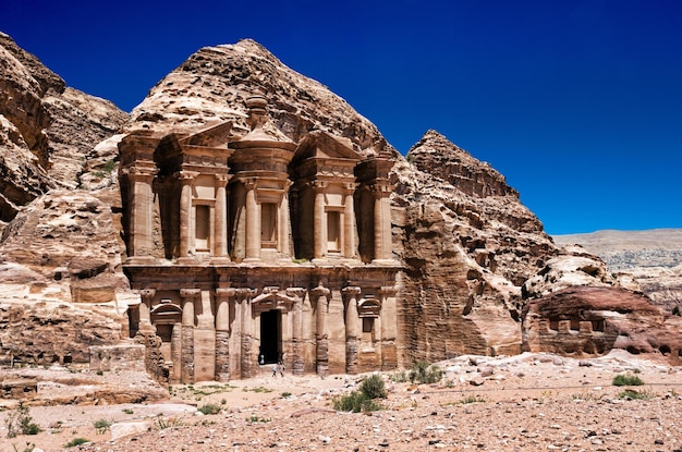 Ancient temple in Petra Jordan